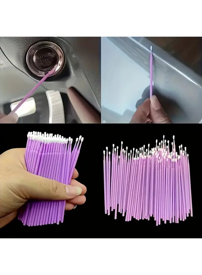 Mint Green 50pcs Car Cleaning Brushes Small And Brush Heads For Automotive Parts Paint Surface Cleaning - Image 1