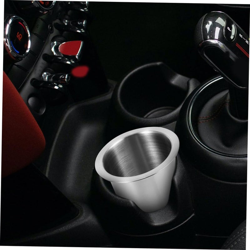 Hardness boosted processed substance PRETYZOOM 2pcs Stainless Steel Car Cup Holder Insert Middle Console Cup Holder for Rvs Boats Cleaner resistant Cost effective fine quality Balanced structure Narrow & wide space compatible Elegant multi-option build One piece build Demand-based stock planning Global trendy simple build Cost effective global grade quality Ready varied options Any KSA address orderable Good ventilation Stackable design General compatible practical design Year round in stock Various size alternatives Advanced minimal build Globally popular elegant design Easy lifting build Fade proof Multi option design Liquid tight joint Ventilated design Light & heavy use compatible - Image 5