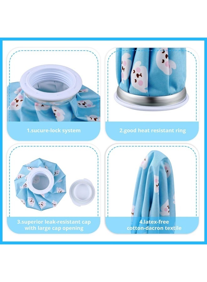 قطعتان من أكياس الثلج والماء الساخن القابلة لإعادة الاستخدام للبالغين، للاستخدام البارد والساخن للإصابات وتسكين الألم وأسنان العقل والرضاعة الطبيعية والعينين المتعبتين، 5.5 بوصة - Image 3