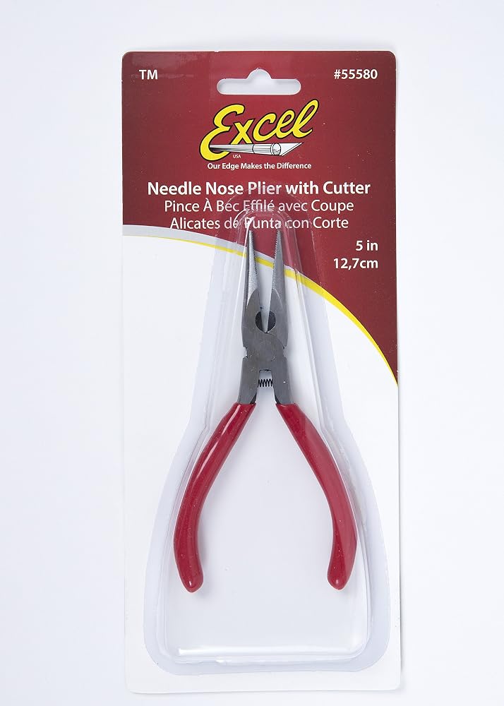 Excel Blades Soft Grip Needle Nose Pliers with Side Cutter, 5 Inch Precision Tool Ideal for Jewelry Making, Bending Wire, and Working in Tight Areas - Image 2
