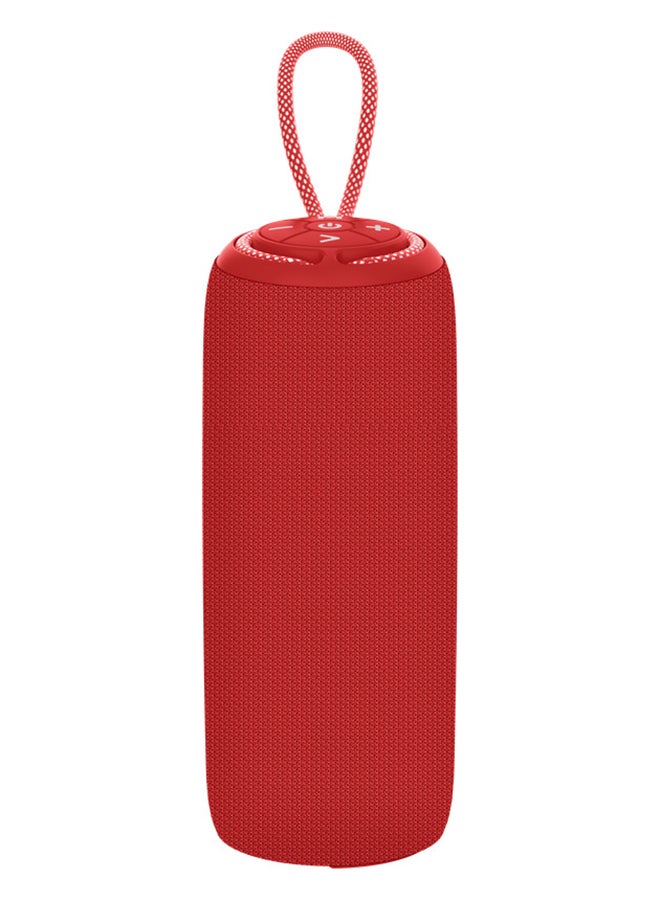 Rechargeable Bluetooth Speaker With Hi-Fi Surround Sound Calling Function / Fm Radio Function / Read Mp3 Red Bluetooth Speaker With Rechargeable Battery And Deep Powerful Bass Audio And Video