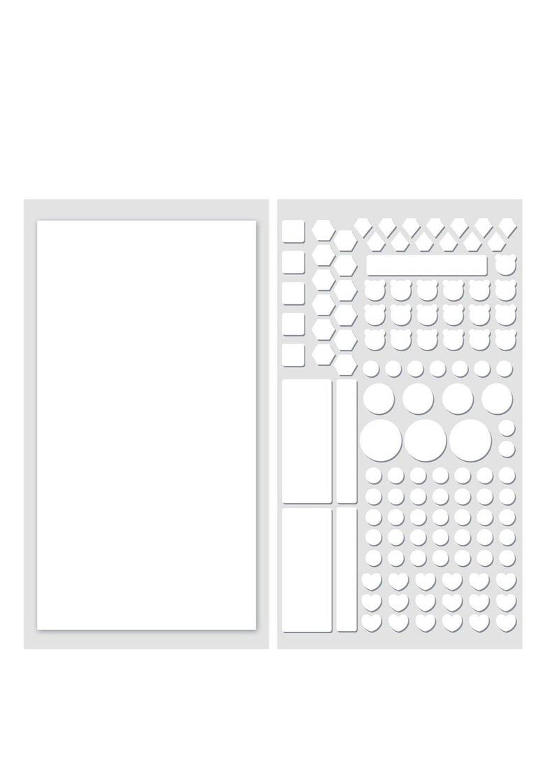 كابتن تيك Light Blocking Stickers, Light Dimming LED Filters, LED Covers Blackout Dimming Light 50% ~ 80% for Routers Baby Monitors Routers Clocks Electrical Appliances (2Sheets = 1 Cut Out + 1 Uncut) - Image 1