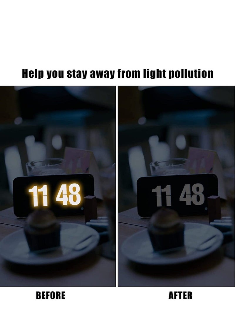كابتن تيك Light Blocking Stickers, Light Dimming LED Filters, LED Covers Blackout Dimming Light 50% ~ 80% for Routers Baby Monitors Routers Clocks Electrical Appliances (2Sheets = 1 Cut Out + 1 Uncut) - Image 5