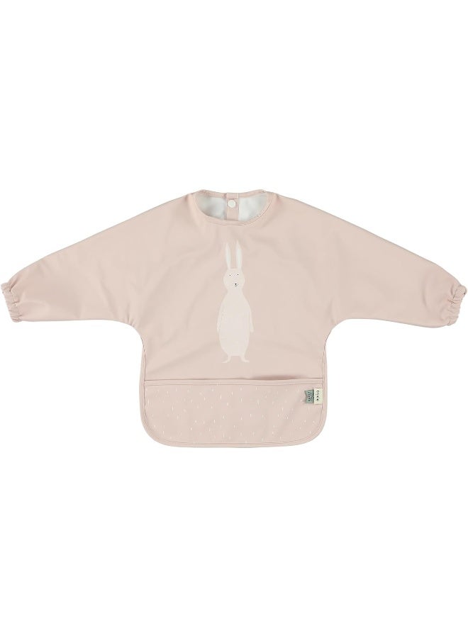 Trixie Waterproof Long Sleeve Bib With Pocket , Mrs. Rabbit - Image 1