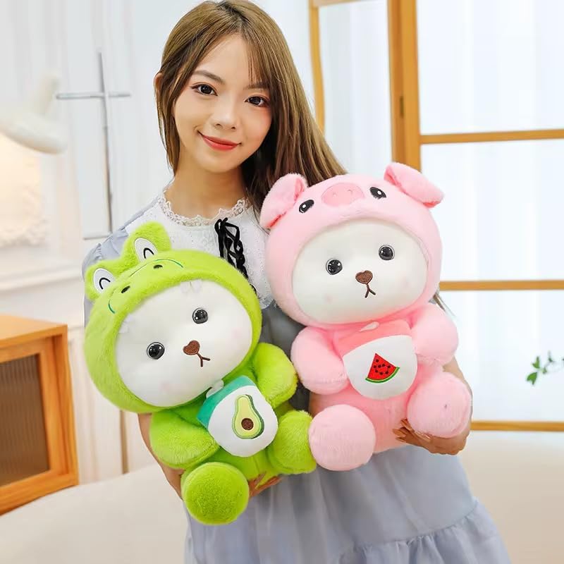 Tinytotem Cute Panda Plush Toy 28 cm – Soft Stuffed Animal Hugging Doll for Kids, Girls & Boys | Adorable Kawaii Panda Bear Plushie for Decor & Gifts (Panda Hoodie Bear 30cm) - Image 5