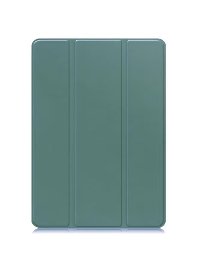 ZOOMEE Shockproof Case for Samsung Galaxy Tab S10 Lite 10.9 inch 2025 (SM-X400/SM-X406B) - Matte TPU Back Shell with Built-in Pencil Slot, Folio Smart Cover & Adjustable Kickstand -Dark Green - Image 5