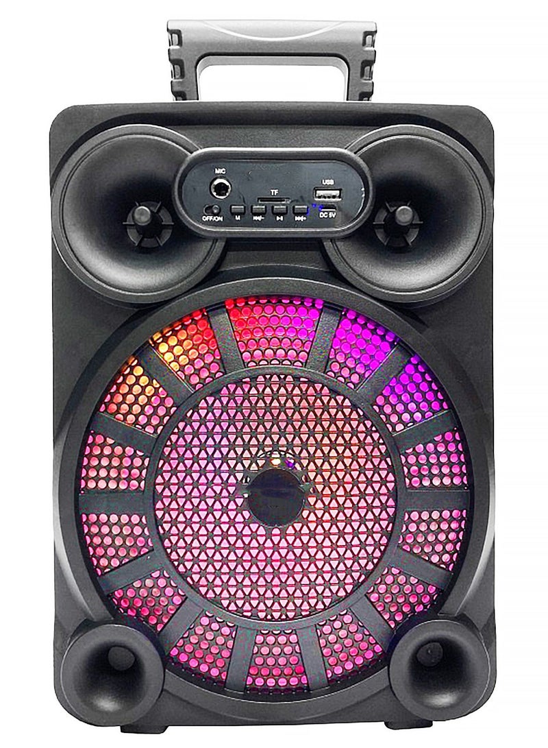 قريت نايس مكبر صوت لاسلكي يعمل بتقنية البلوتوث يحتوي على راديو FM , مدخل ذاكرة TF ,مدخل USB , مدخل ميكروفون بطارية قابلة للشحن - Image 2