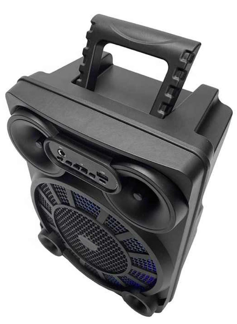 قريت نايس مكبر صوت لاسلكي يعمل بتقنية البلوتوث يحتوي على راديو FM , مدخل ذاكرة TF ,مدخل USB , مدخل ميكروفون بطارية قابلة للشحن - Image 3