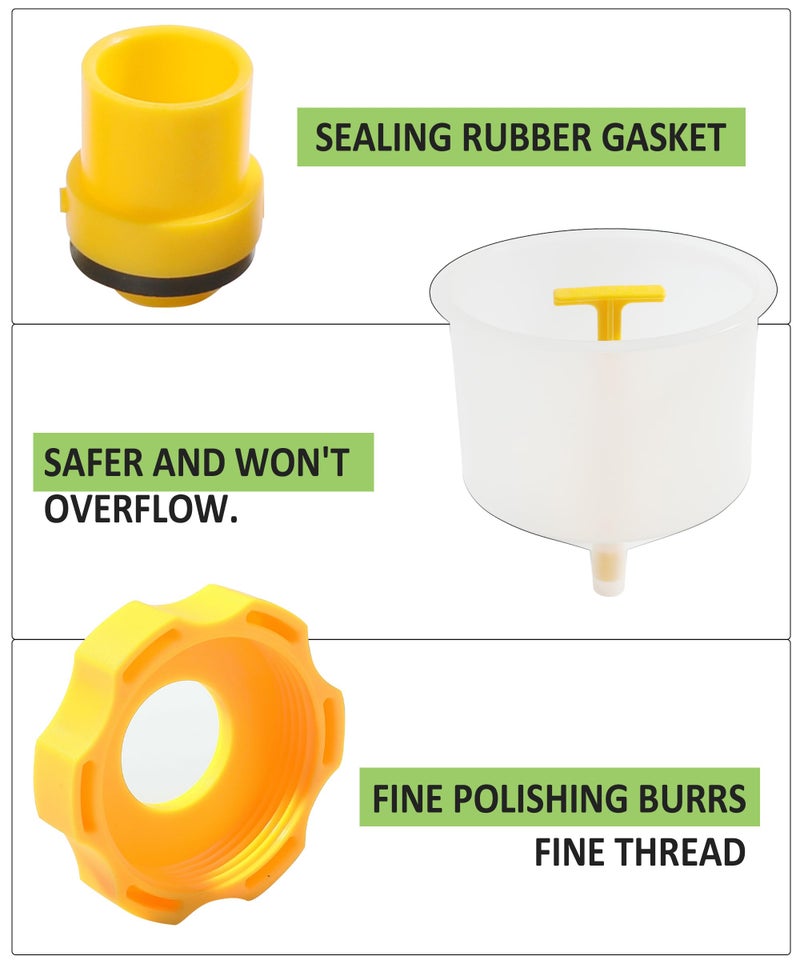 RACOONA Coolant Funnel Radiator Flush Kit - No Spill Car Accessories, Universal Vehicle Antifreeze Bleeder - Image 3