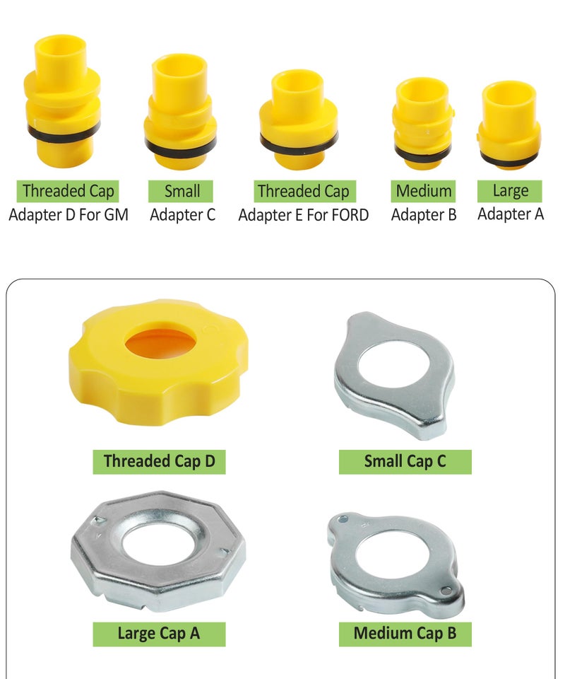 RACOONA Coolant Funnel Radiator Flush Kit - No Spill Car Accessories, Universal Vehicle Antifreeze Bleeder - Image 4