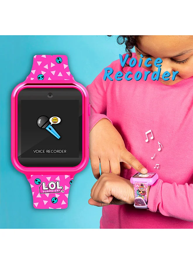 Disney Lol Surprise Girls Smart Watch Pink Silicone Strap, LOL4264ARG
