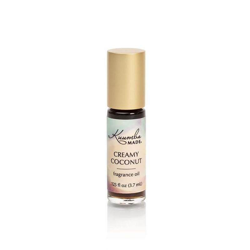 Kuumba Made زيت عطر جوز الهند الكريمي من كوامبا رول أون 0.13 أونصة سائلة (3.7 مل) | عطر رولر بال | خالي من الكحول - Image 1