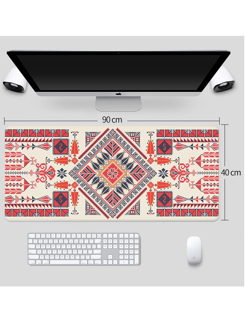 عام Mouse Pad, (90 x 40cm) Extended Large Mouse Mat Desk Pad, Stitched Edges Mousepad, Desk Mat Gaming Mat Non-Slip Rubber Base, XL Gaming Mouse Pad for Office  Home - Image 4