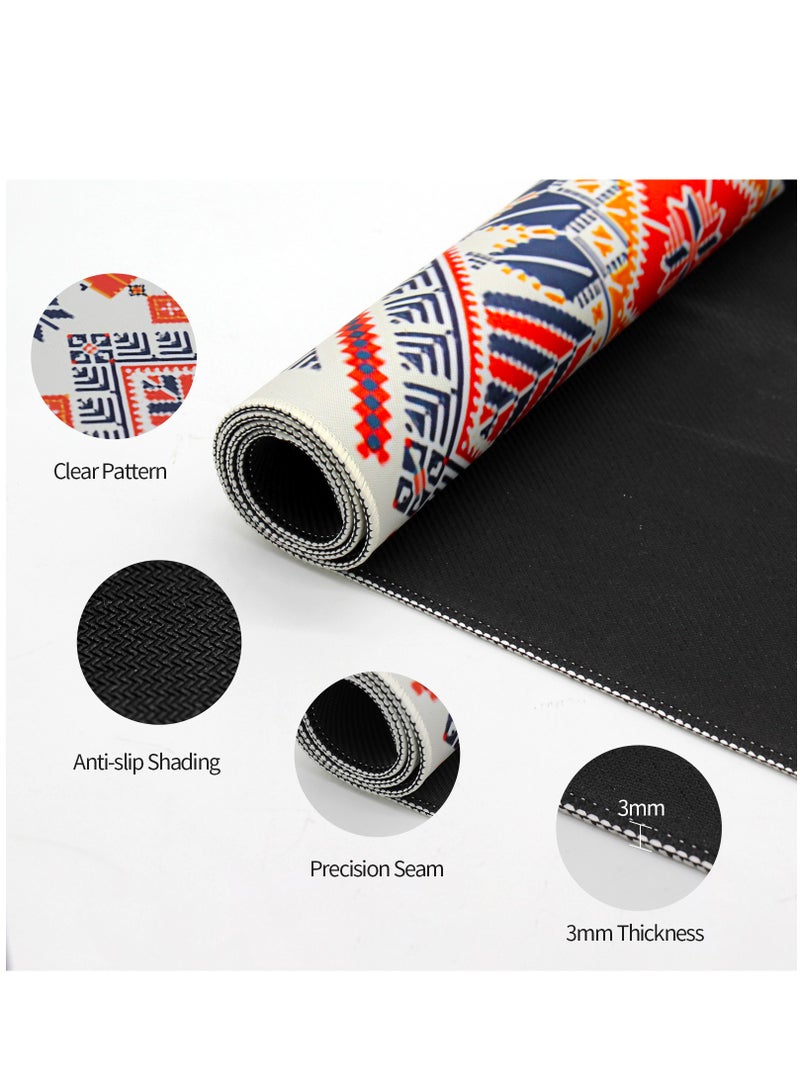 عام Mouse Pad, (90 x 40cm) Extended Large Mouse Mat Desk Pad, Stitched Edges Mousepad, Desk Mat Gaming Mat Non-Slip Rubber Base, XL Gaming Mouse Pad for Office  Home - Image 5