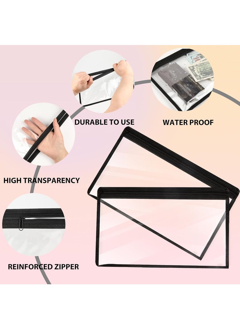INSIME INSIME Small Plastic Pouch with Zipper Transparent Pouches for Stationary Jewellery Makeup Items Clear Pouch with Zipper Transparent Pouches for Jewellery  - Image 3