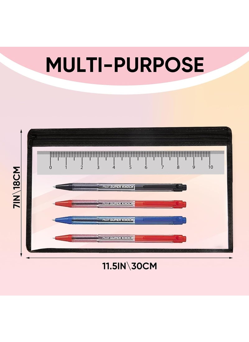 INSIME INSIME Small Plastic Pouch with Zipper Transparent Pouches for Stationary Jewellery Makeup Items Clear Pouch with Zipper Transparent Pouches for Jewellery  - Image 4