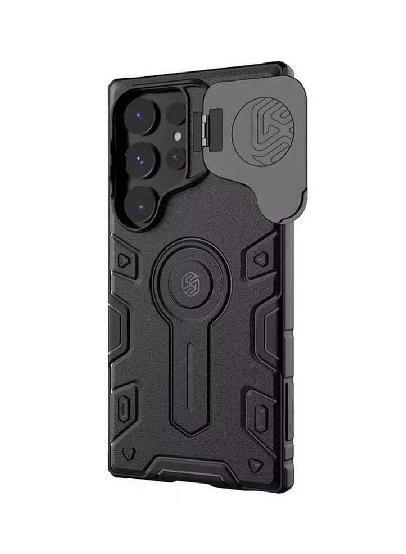 GENNEXT Protective Camshield Armor Prop Magnetic Camera Protection Cover Case For Samsung Galaxy S24 Ultra Black - Image 2