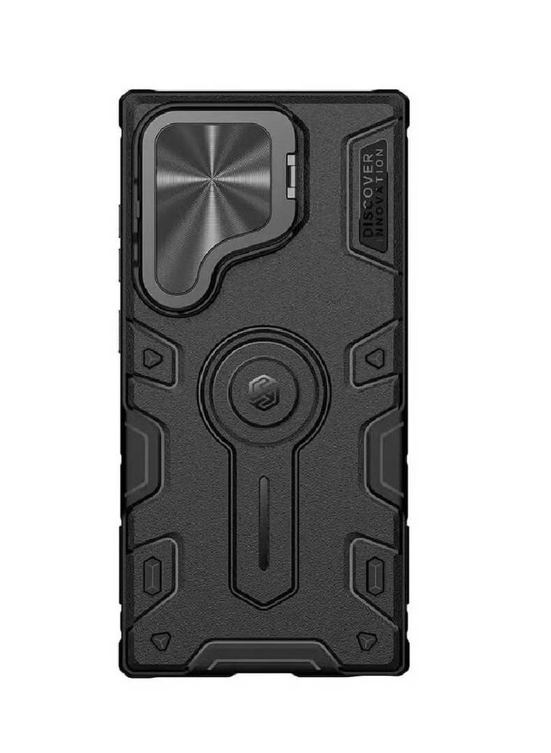 GENNEXT Protective Camshield Armor Prop Magnetic Camera Protection Cover Case For Samsung Galaxy S24 Ultra Black - Image 3