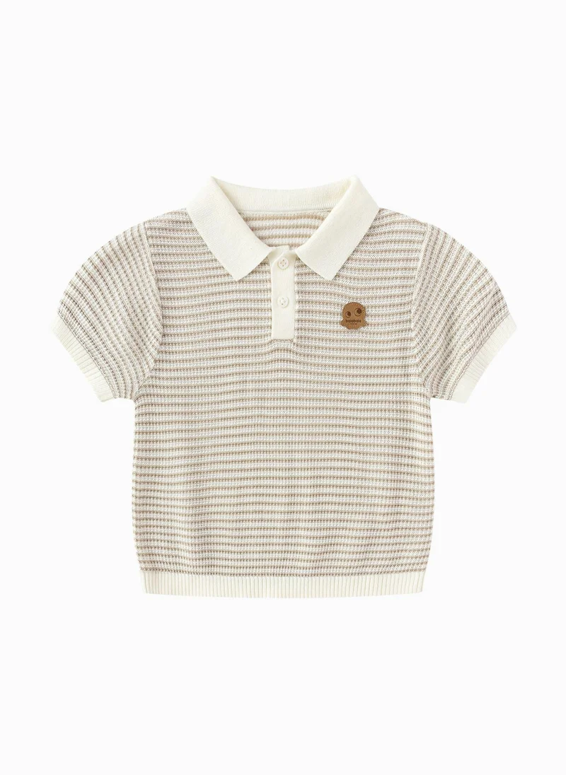 Balabala Baby Boys Lapel short-sleeved T-shirt