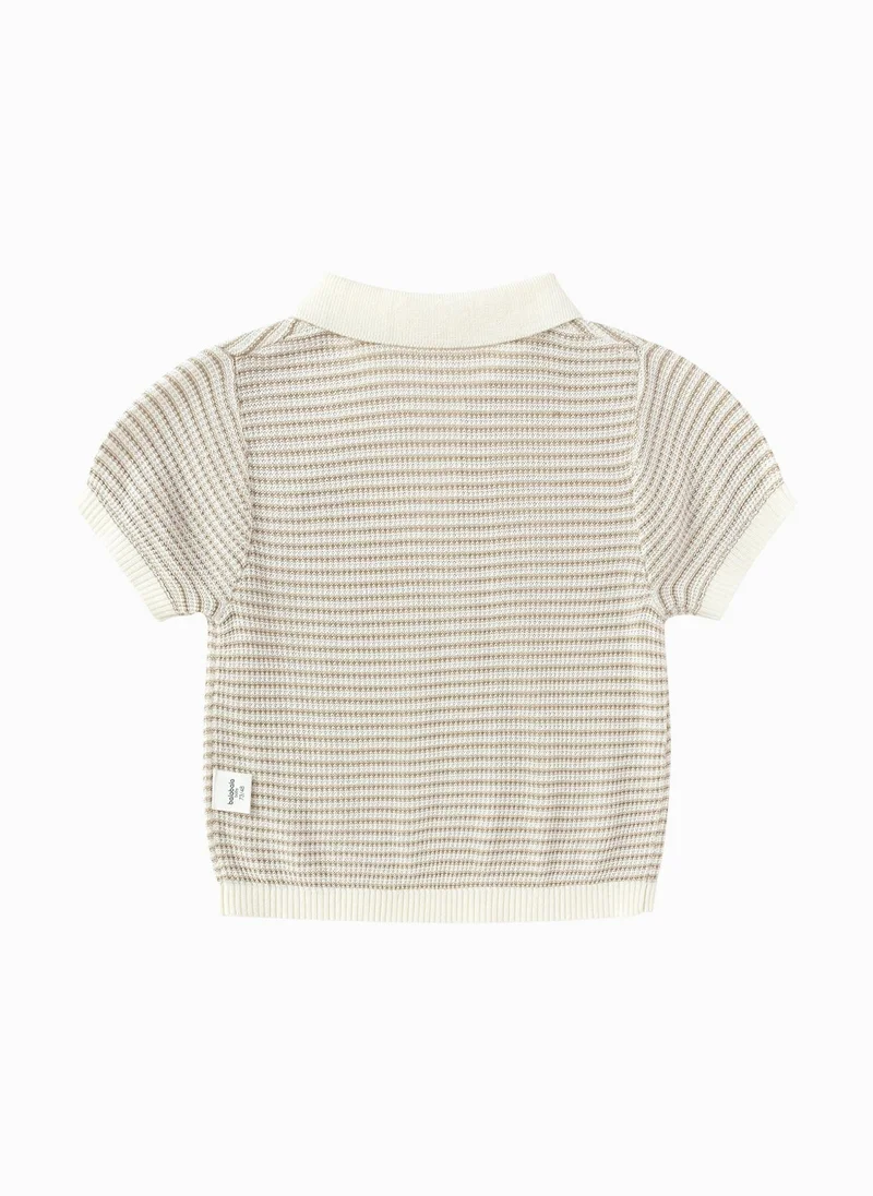 Balabala Baby Boys Lapel short-sleeved T-shirt