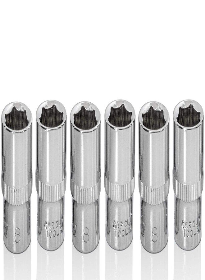 BRAZEN 8mm Socket Six Pack (1/4" Drive, 6pt, Shallow)