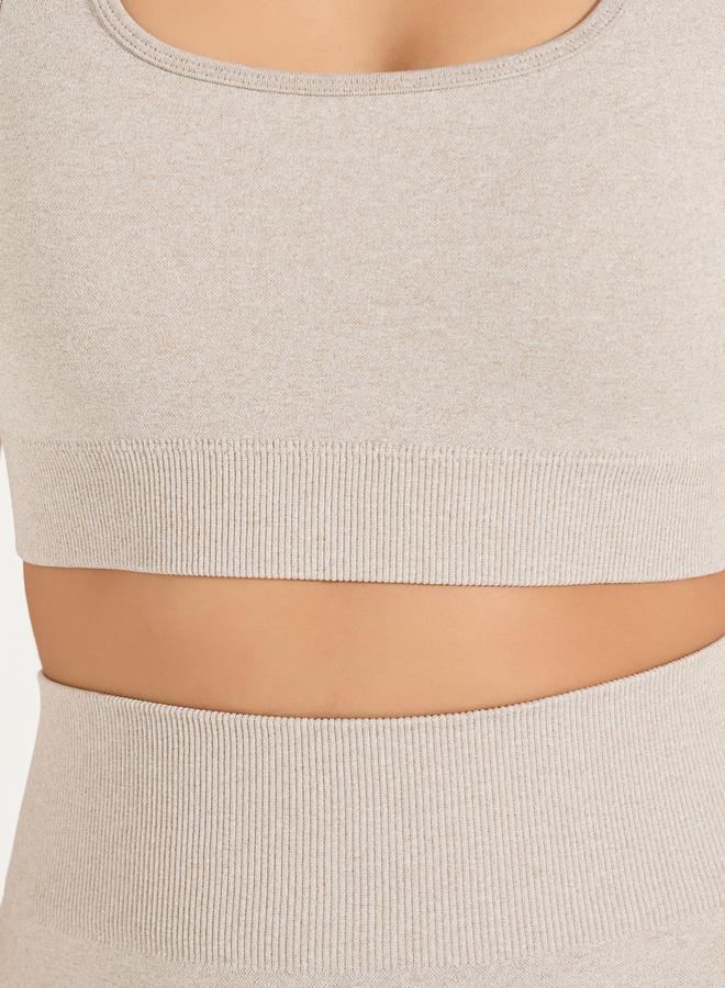 Styli Melange Racerback Sports Bra & Leggings Set - Image 3