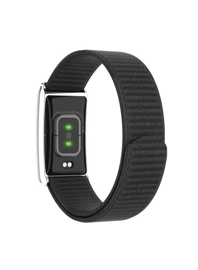 Porodo TrackFit Smart Fitness Band with 2 Nylon Straps (Black & Orange) - 128 Sport Modes, Health Monitor, IP68 Waterproof, 30-Day Battery - Model PDSB10625SL - Image 1