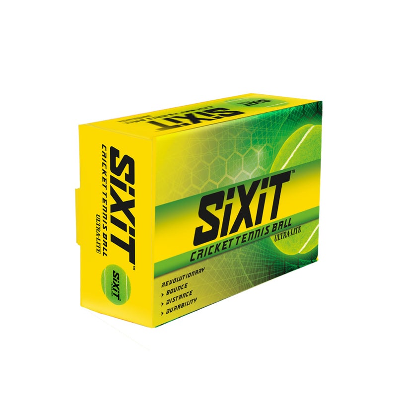 Sixit Ultra Lite Tennis Ball (ULTB) – Pack of 6, Green Colour - Image 5