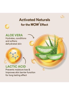 WOW Skin Science Aloe Vera Body Lotion Ultra Light Hydration For Summer 400Ml  - Image 4