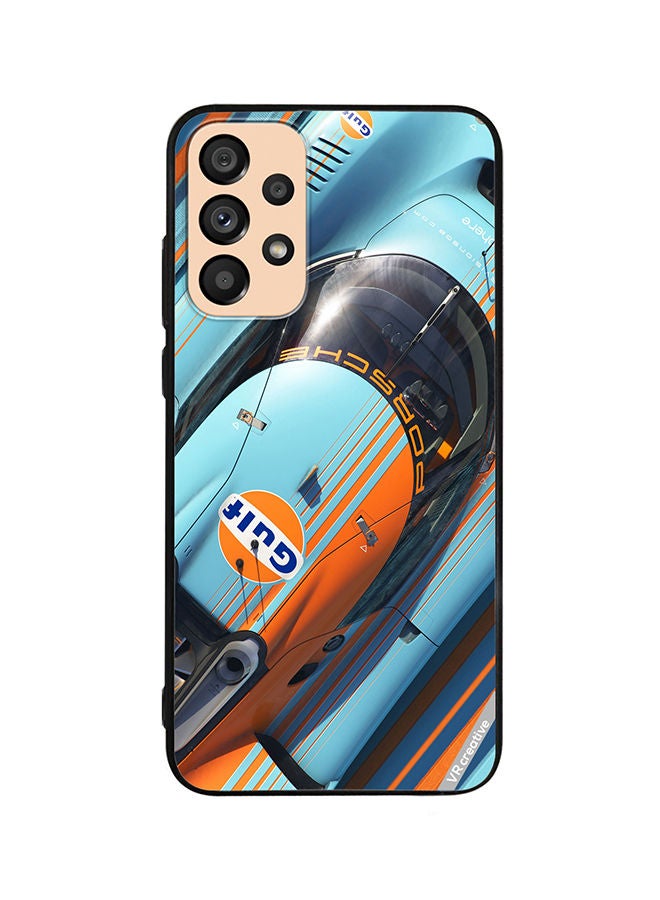 VR CREATIVE Protective Case Cover For Samsung Galaxy A33 5G Porsche Gulf Design Multicolour - Image 1