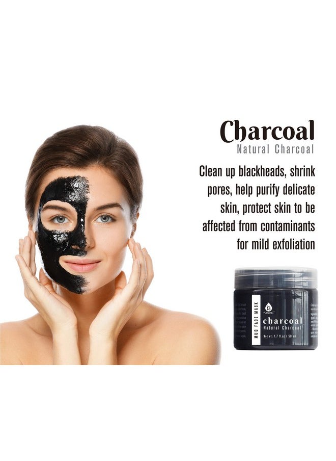 Pursonic - | 3Pack 15Minute Facial Therapy Mud Face Mask With Mask Applicator For Hydrating & Revitalizing Skin Includes Dead Sea Minerals Honey Mask And Charcoal - Image 1