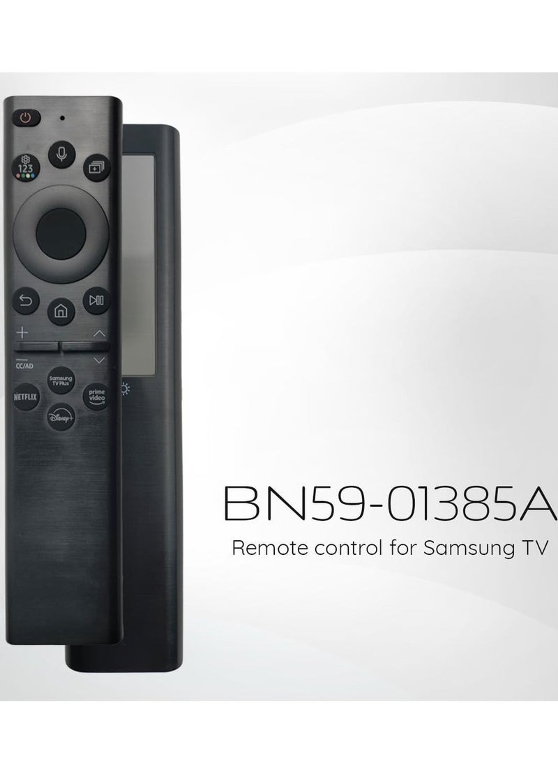 PopZa Original OEM BN59-01385A Solar Voice Remote Control for Samsung Smart TVs, Compatible with Neo QLED, The Frame & Crystal UHD Series (2021 Model) – Eco-Friendly & Rechargeable - Image 3