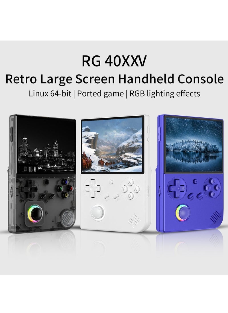 ANBERNIC  RG40XXV Handheld Game Console 4.0 Inch IPS TF Card With 10000+ Games 3200mAh 6+Hours Battery Support Wireless Network(128G White)  - Image 3