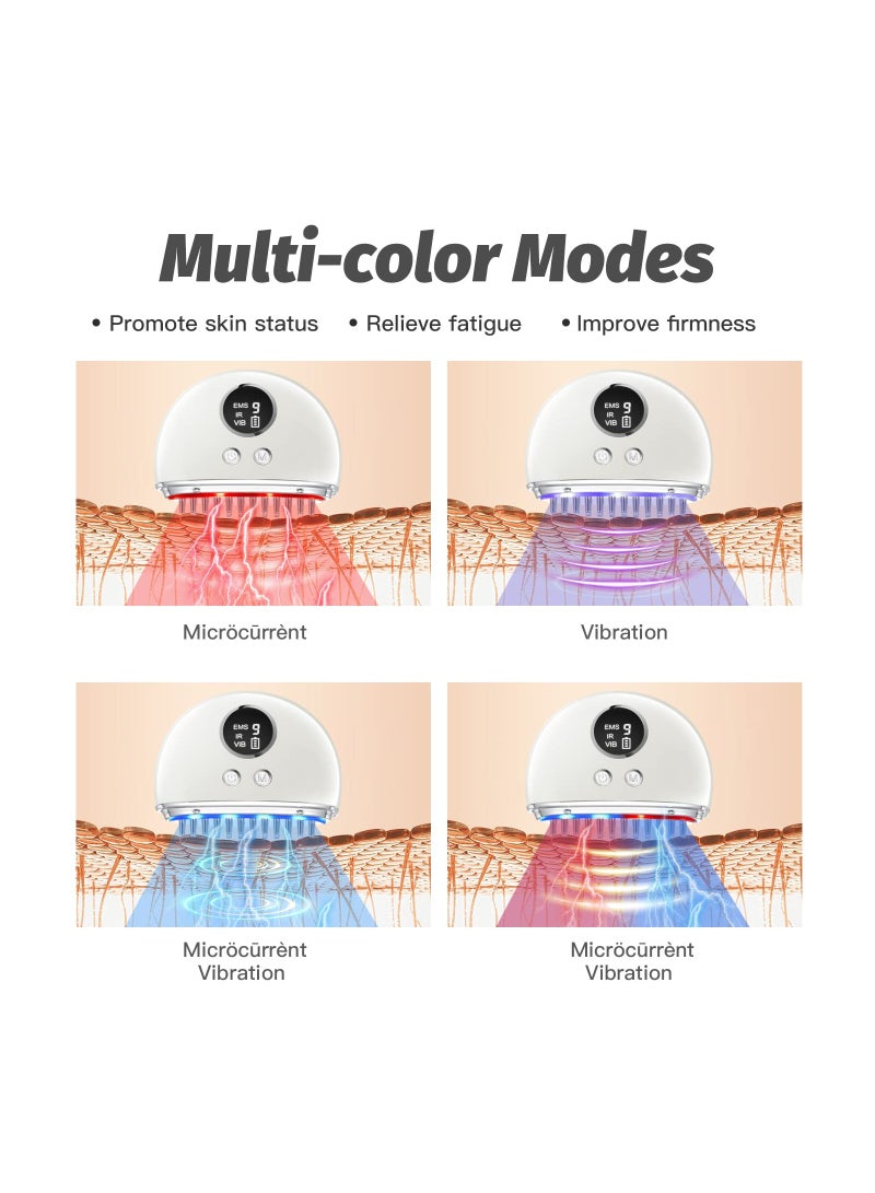 Excefore Portable Electric Scalp Gua Sha Massager for Skin Care, Body Pain Relief with 9 Power Strength and 4 Modes, Micro Current - Image 3