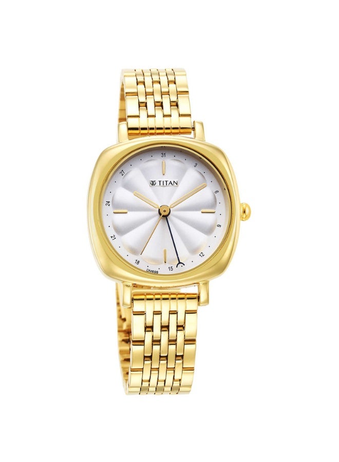 TITAN Neo Women’s Watch 2689YM01 – Silver Dial, Gold-Tone Stainless Steel Strap, Quartz Movement - Image 2