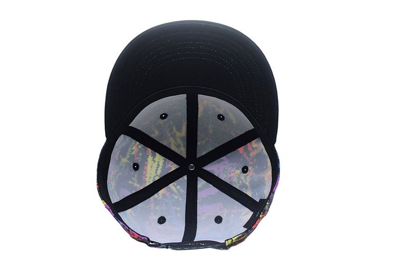 Quanhaigou Graffiti Starry Sky Printed Dad Caps Adjustable Baseball Cap,Unisex Hip Hop Multicolor Lines Snapback Hat Trucker Hats… - Image 4