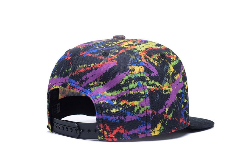 Quanhaigou Graffiti Starry Sky Printed Dad Caps Adjustable Baseball Cap,Unisex Hip Hop Multicolor Lines Snapback Hat Trucker Hats… - Image 3