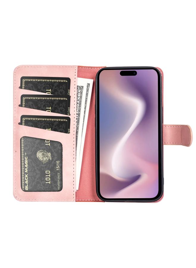 S-TOP Case For iPhone 16 Stitching Horizontal Flip Leather Phone Case - Image 3