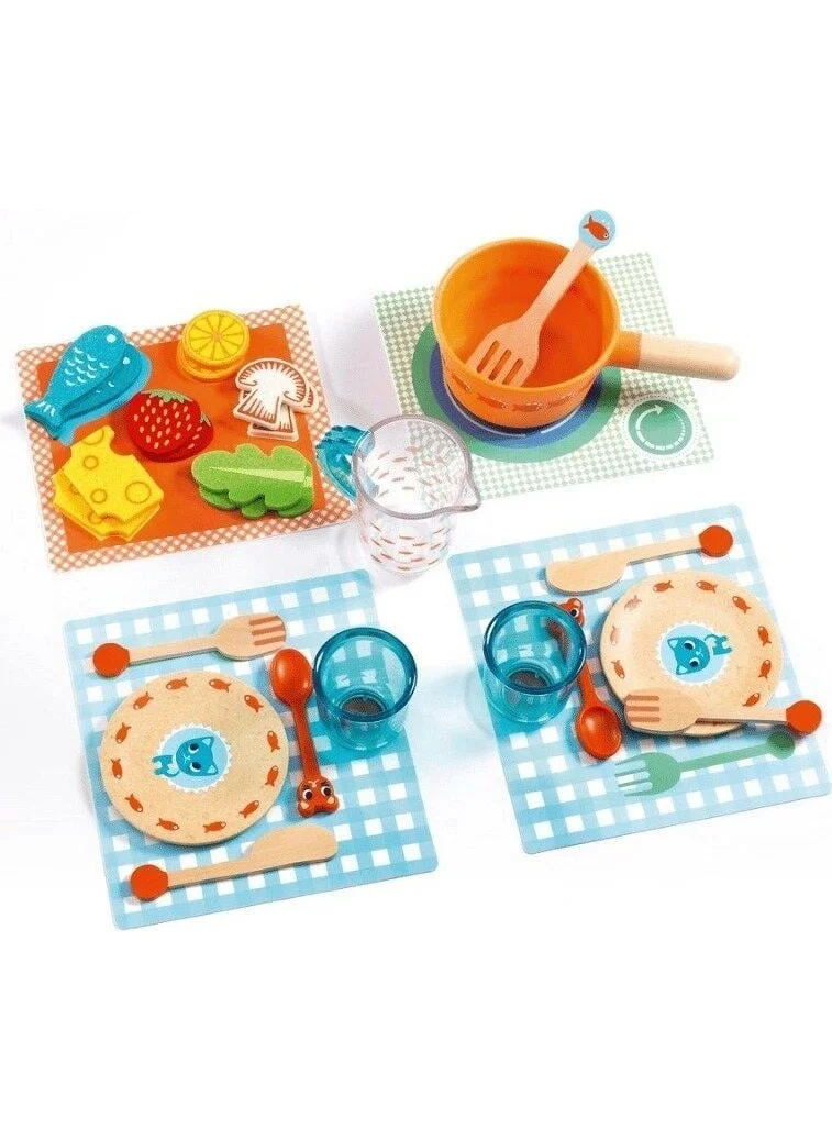 DJECO Dinner Set Kitten