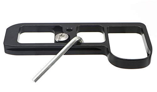 HITHUT Hand Grip Quick Release Metal Base Plate for Sony A7M3 A7III A7RIII A7R3 A9 with 1/4" Screw and Hex Wrench Black - Image 4