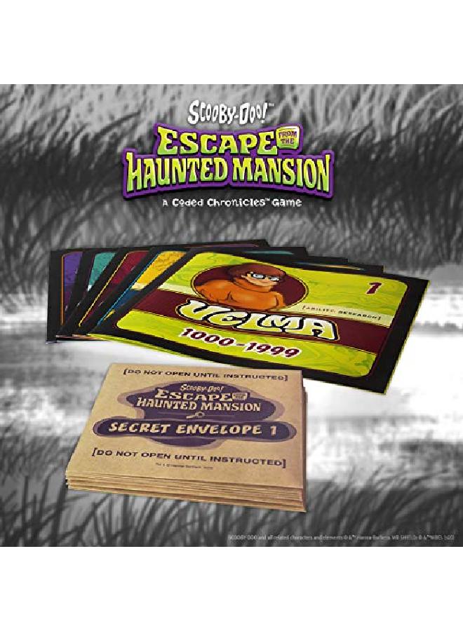 USAopoly لعبة Scoobydoo Escape From The Haunted Mansion A Coded Chronicles؛ لعبة Escape Room للأطفال والكبار؛ تتميز بشخصيات Scoobydoo وألغازها؛ لعبة Escape Room مرخصة رسميًا - Image 5