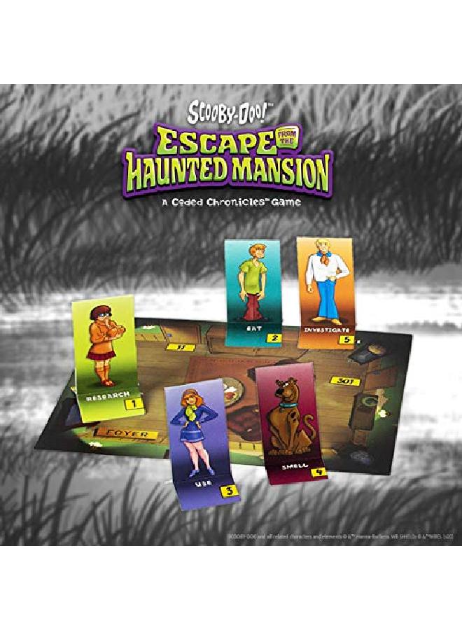 USAopoly لعبة Scoobydoo Escape From The Haunted Mansion A Coded Chronicles؛ لعبة Escape Room للأطفال والكبار؛ تتميز بشخصيات Scoobydoo وألغازها؛ لعبة Escape Room مرخصة رسميًا - Image 3