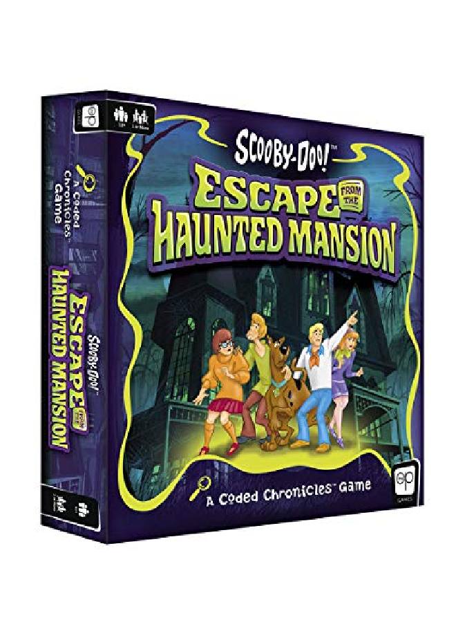 USAopoly لعبة Scoobydoo Escape From The Haunted Mansion A Coded Chronicles؛ لعبة Escape Room للأطفال والكبار؛ تتميز بشخصيات Scoobydoo وألغازها؛ لعبة Escape Room مرخصة رسميًا - Image 1