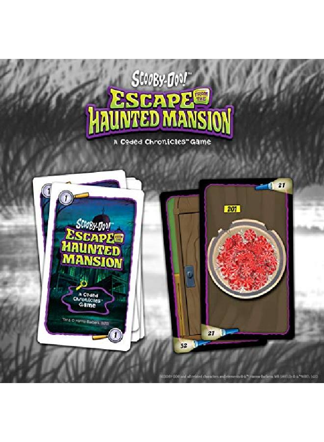 USAopoly لعبة Scoobydoo Escape From The Haunted Mansion A Coded Chronicles؛ لعبة Escape Room للأطفال والكبار؛ تتميز بشخصيات Scoobydoo وألغازها؛ لعبة Escape Room مرخصة رسميًا - Image 4