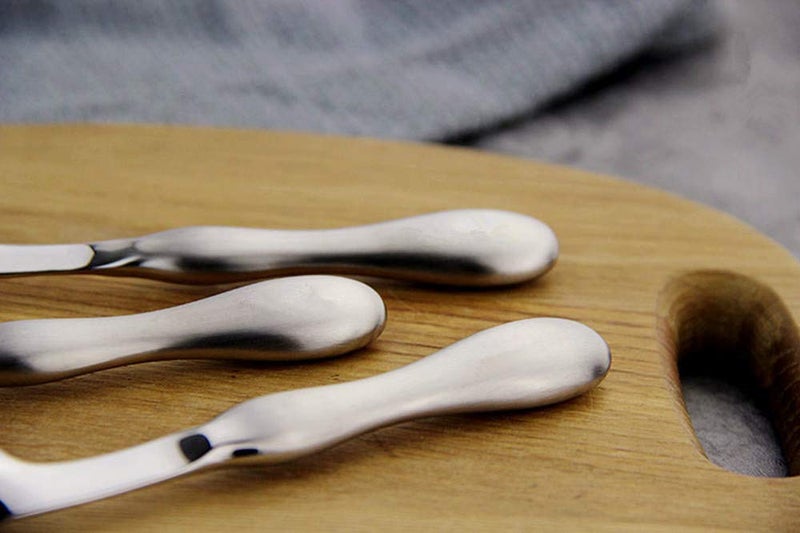 ZYER Adaptive Utensils 2pcs Curved Spoon Set Right Handed Angled Spoons Cutlery Utensil Stainless Steel Eating Silverware for Hand Tremors, Arthritis, Parkinson's or Elderly Use - Image 5