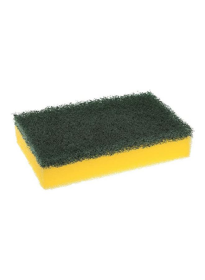 Scotch Brite 3-Piece Heavy Duty Classic Flat Laminate Scrub Sponge Yellow and Green - Image 2