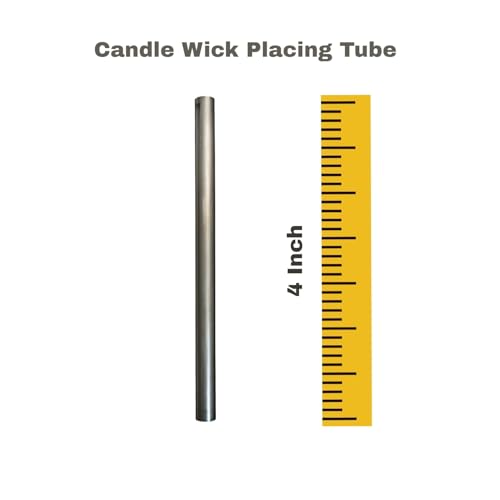 R Wellness Candle Making Kit – 50 Cotton Wicks (4 Inch), 50 Wick Stickers, 10 Wooden Wick Holders & 10 Warning Stickers | DIY Candle Making Supplies Set - Image 4