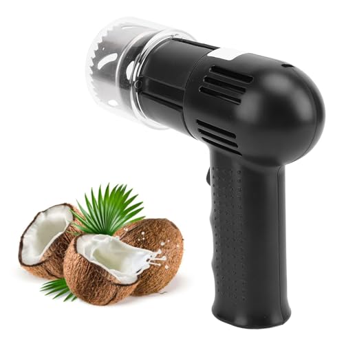 Zunate Electric Coconut Opener Tool, Automatic Coconut Opener Machine, Cordless Coconut Opening Machine, Portable Coconut Shell Opener, Coconut Shredder Tool Coconut Hole Puncher - Image 1