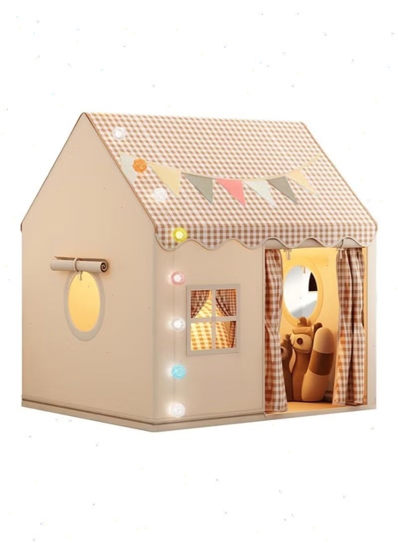 Yoawllty Kids Castle Theme Play Tent House Indoor Playhouse Portable Children Play Tent Fun Toy for Boys Girls Home Garden Playing - Image 1