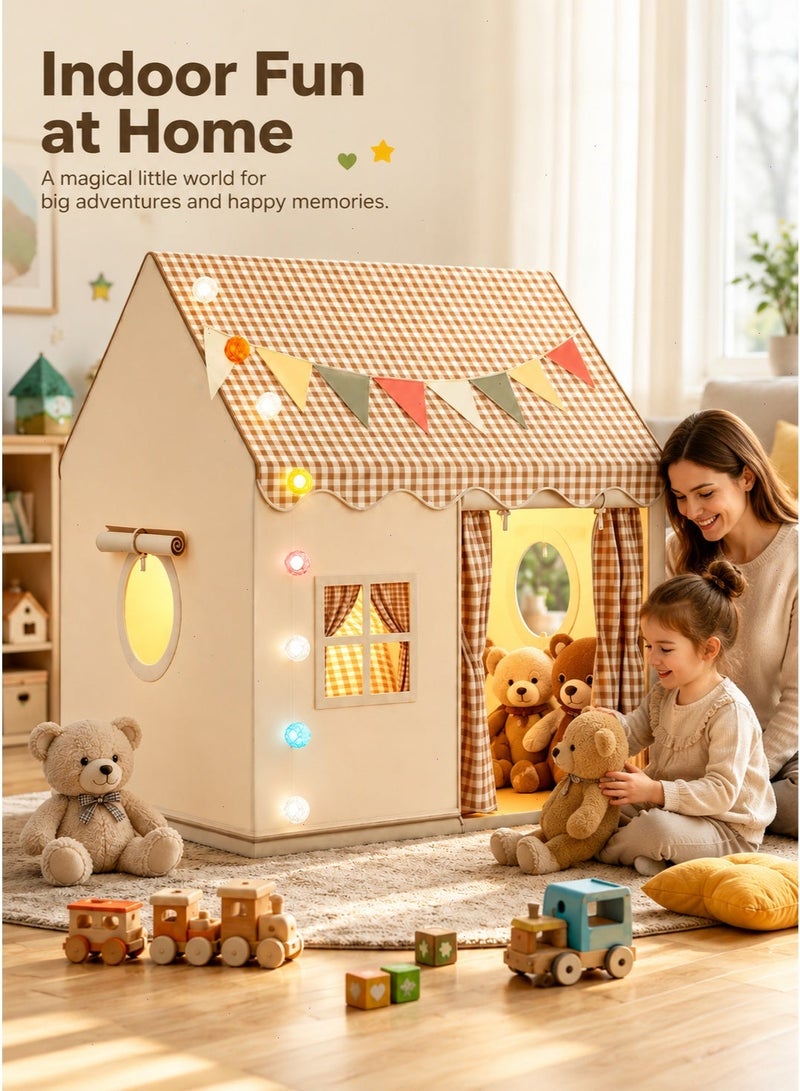 Yoawllty Kids Castle Theme Play Tent, Portable Foldable Playhouse, Fun Toy for Boys and Girls, Ideal Kids Castle Theme for Home, Indoor & Garden Outdoor Playing in Saudi Arabia - Image 1